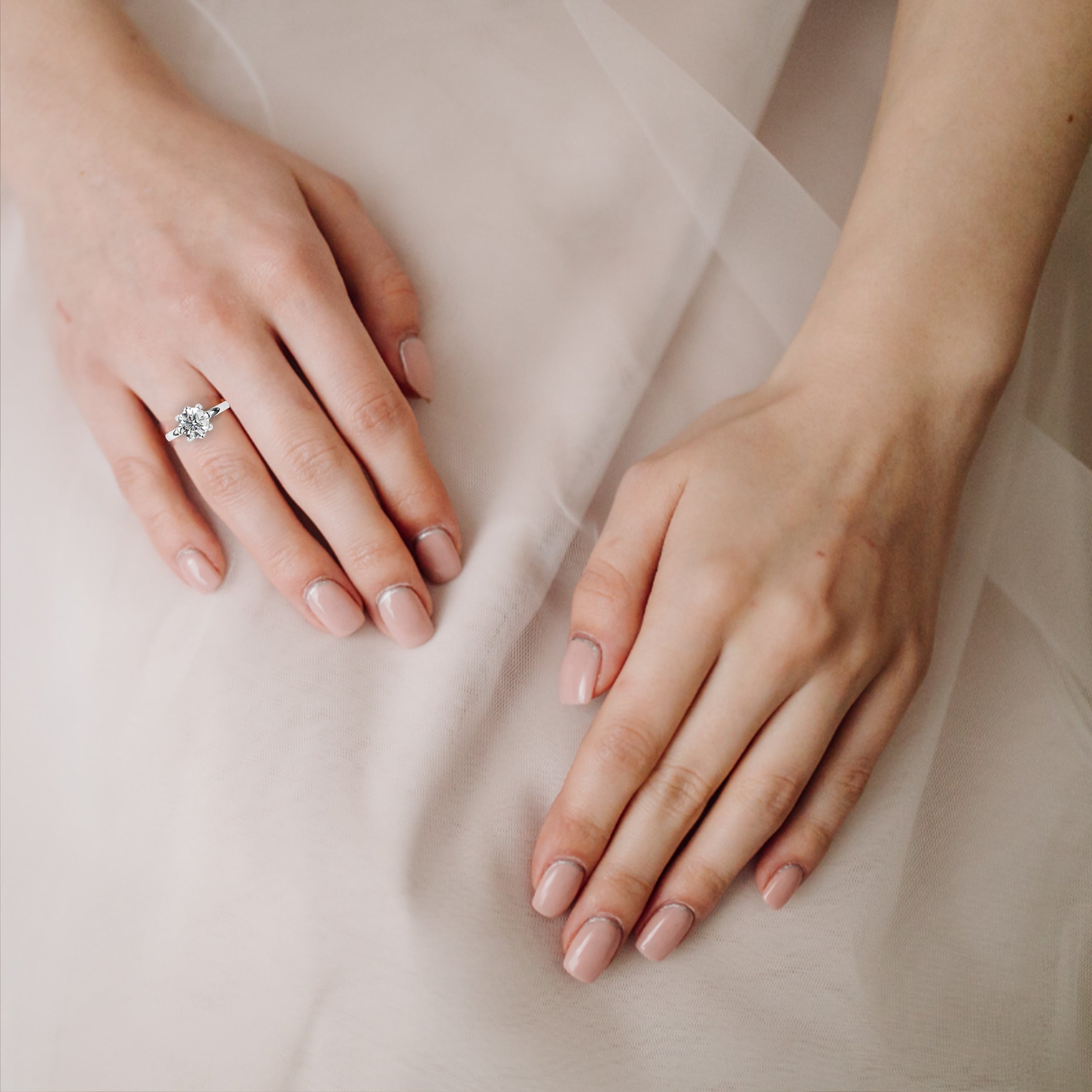 Solitairekart-3.17 CT Brilliant Round Lab Grown Diamond Solitaire Ring